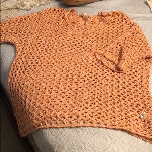 Coral & Gold Cover Up